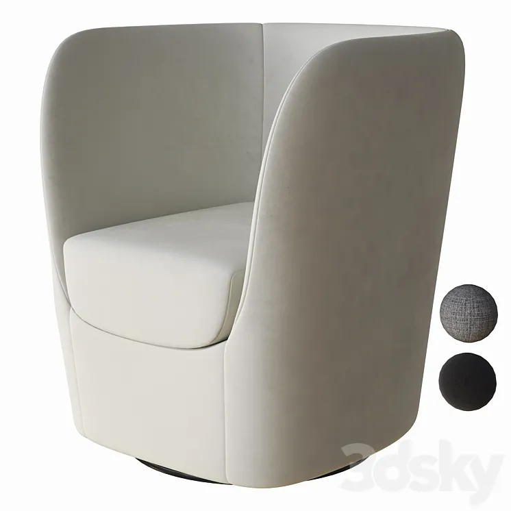 opla armchair pianca 3DS Max