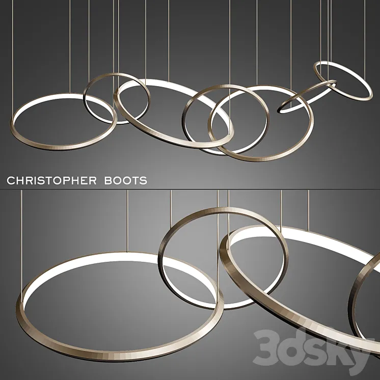 Oracle 3 ring by Christopher Boots 3DS Max
