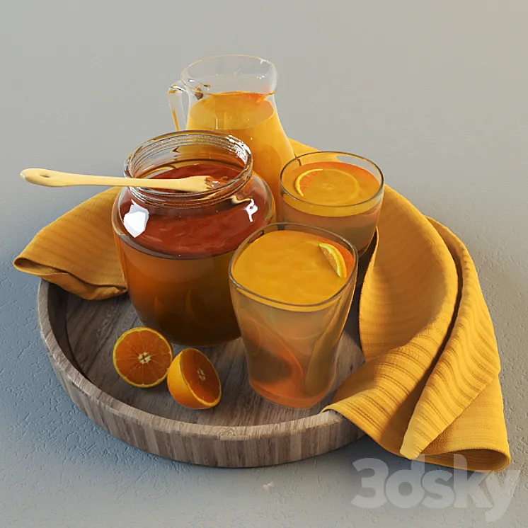 Orange juice 3DS Max