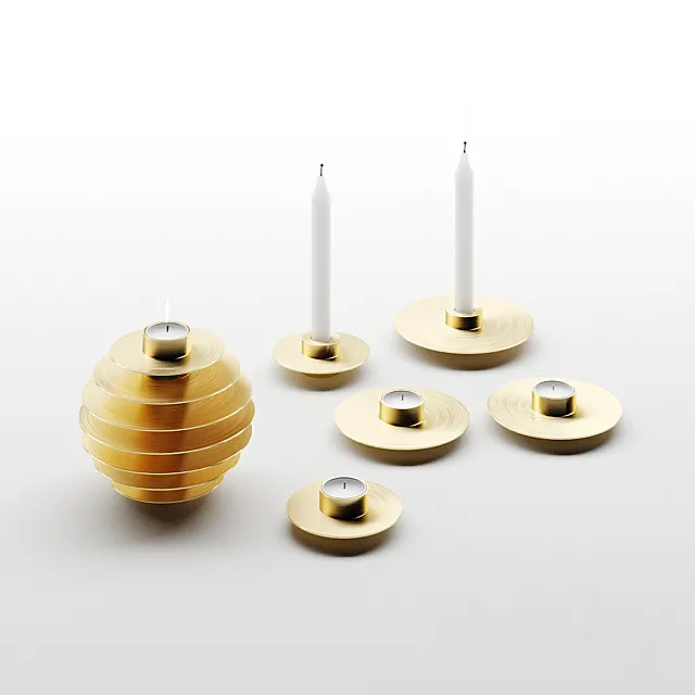 ORB Candle Holders by NOOM 3DS Max Model