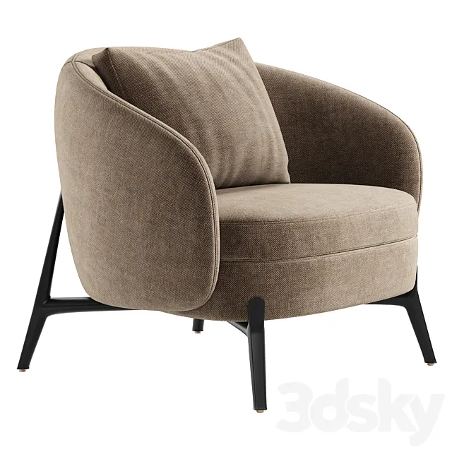 Orbis Armchair by Poliform 3ds Max