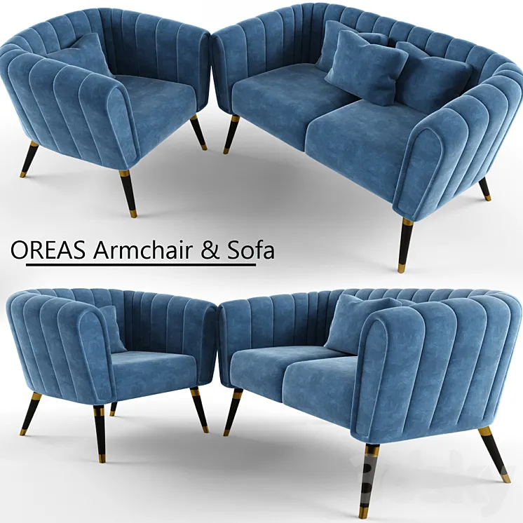 OREAS Armchair & Sofa 3DS Max