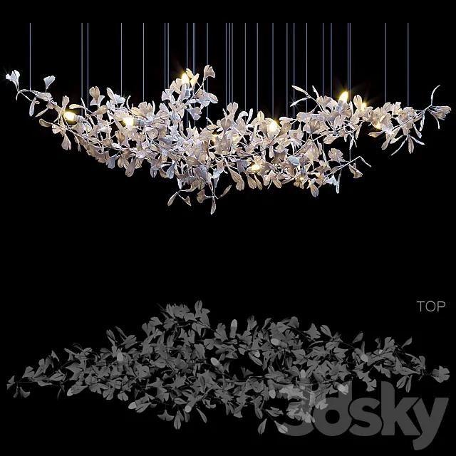 Organic light sculptures ANDREEA BRAESCU 3DS Max Model