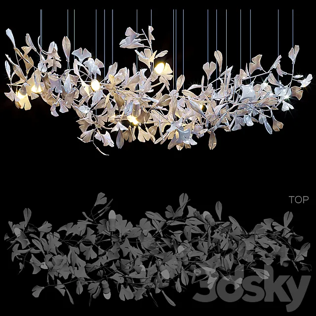 Organic light sculptures ANDREEA BRAESCU 3ds Max