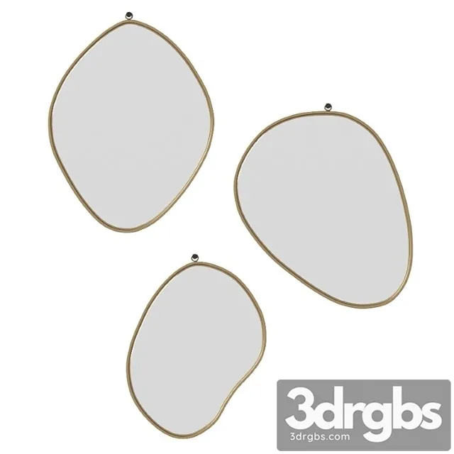 Organic shaped mirrors by west elm