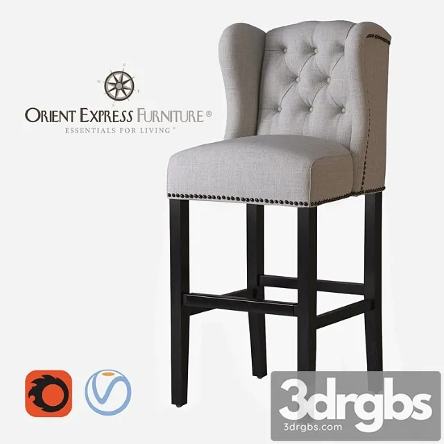 Orient Express Villa Collection Maison Barstool 3dsmax Download