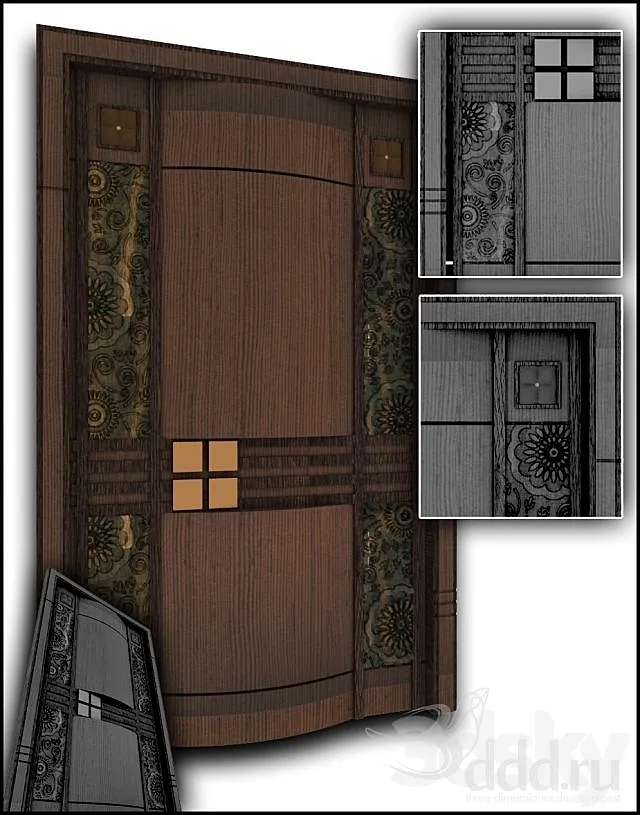 Oriental door 3DS Max Model