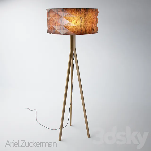 origami-style floor lamp from Ariel Zuckerman 3DS Max Model