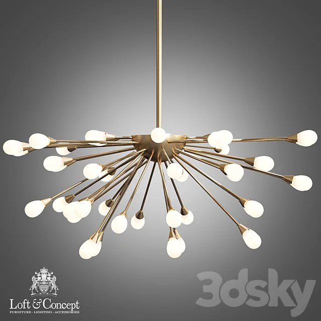 Original Sputnik Kronleuchter 3ds Max