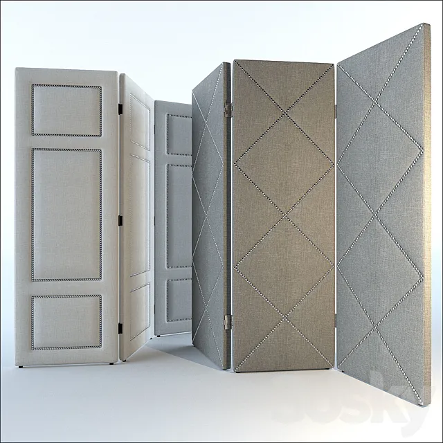 Ornamental screens of cloth 3DS Max Model