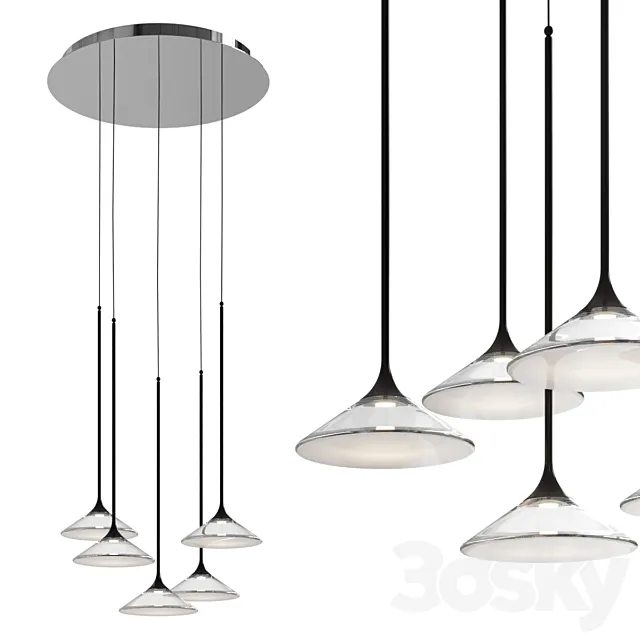 Orsa Multipoint Pendant Light by Artemide 3DS Max Model