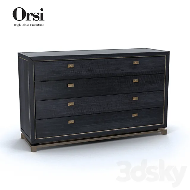 Orsi BRONZE CHEST of DRAWERS XII 3DSMax File