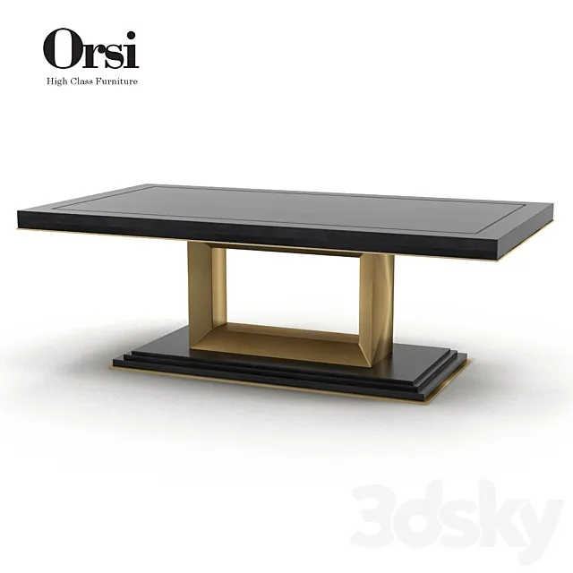 Orsi Bronze Dining table III 3DSMax File