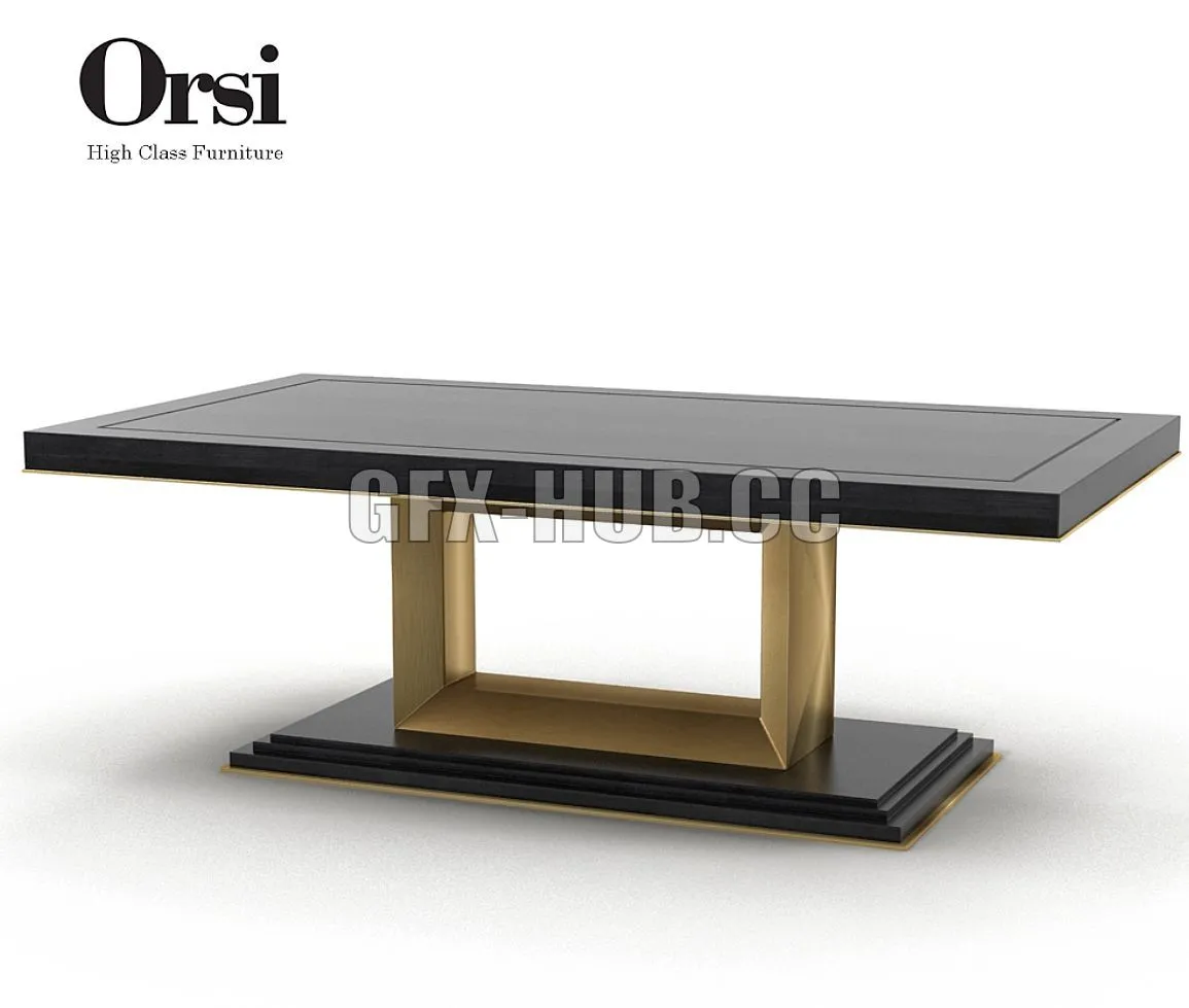 Orsi Bronze Dining table III 3dsMax Model