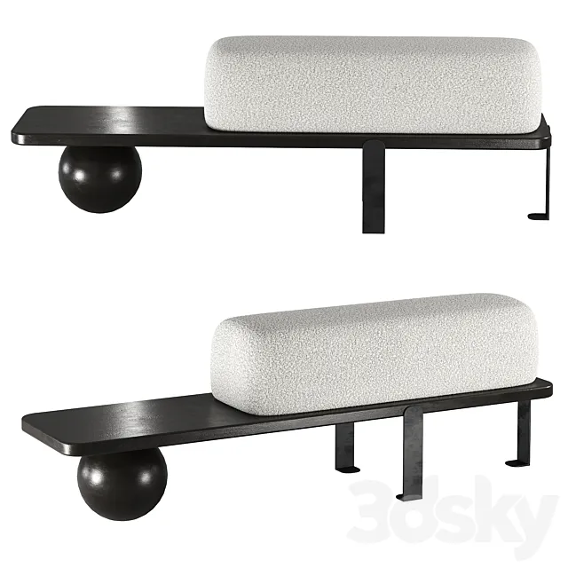 Osaka Bench by Valyou furniture 3ds Max