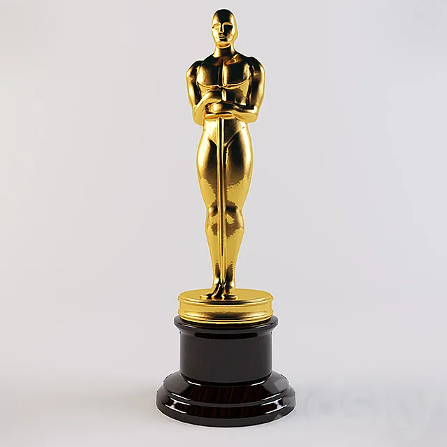 Oscar statuette 3DS Max Model