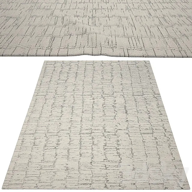 Oscillo Hand-Knotted Rug from Rh 3DS Max Model