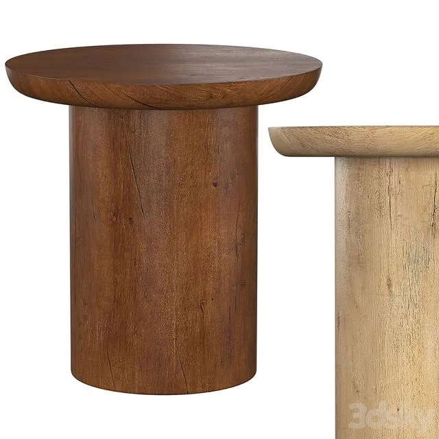OSLO PEDESTAL ROUND SIDE TABLE 3dsMax Model