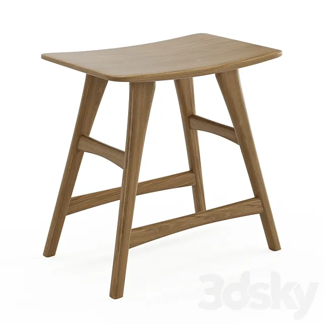Osso Low Stool v2 3ds Max