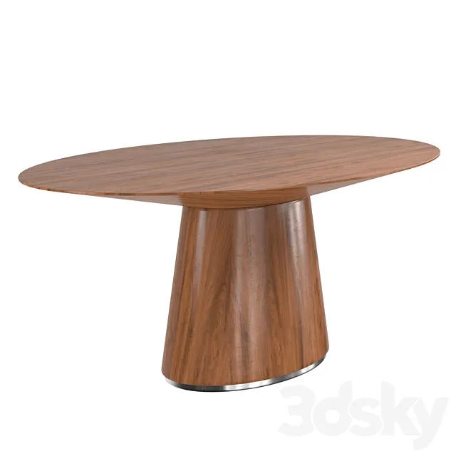 Otago Oval Dining Table 3DS Max Model