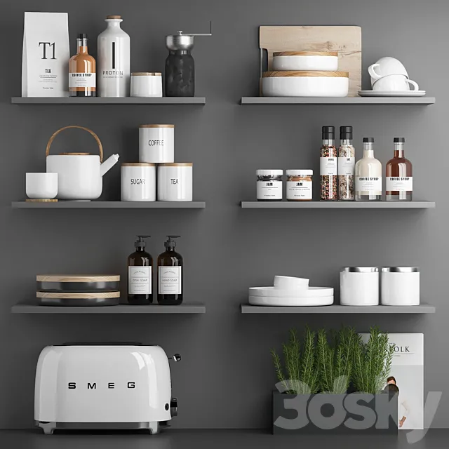 other kitchen accessories 23 3ds Max