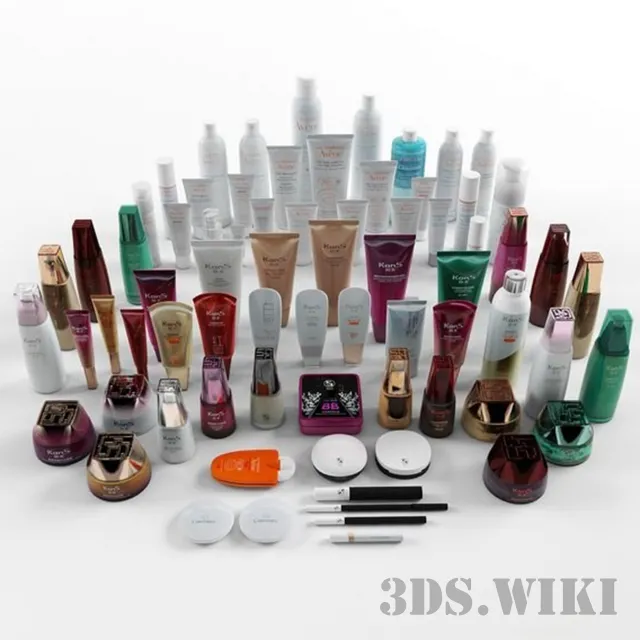 other-models – A set of cosmetics Kans and Avene 3ds Max