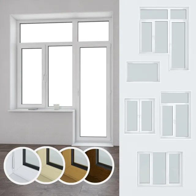 other-models – A set of plastic windows 06 3ds Max