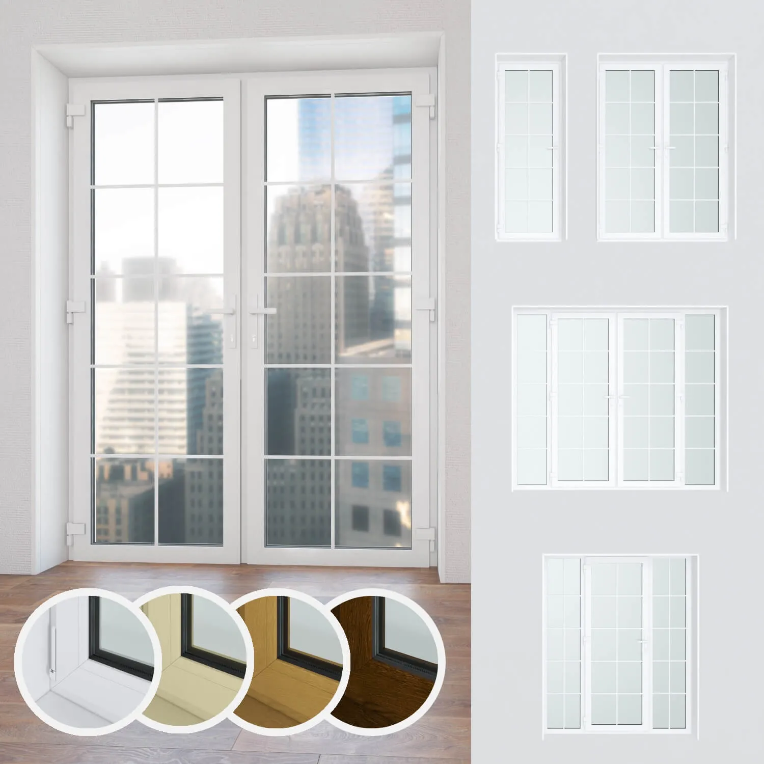 other-models – A set of plastic windows 15 3ds Max
