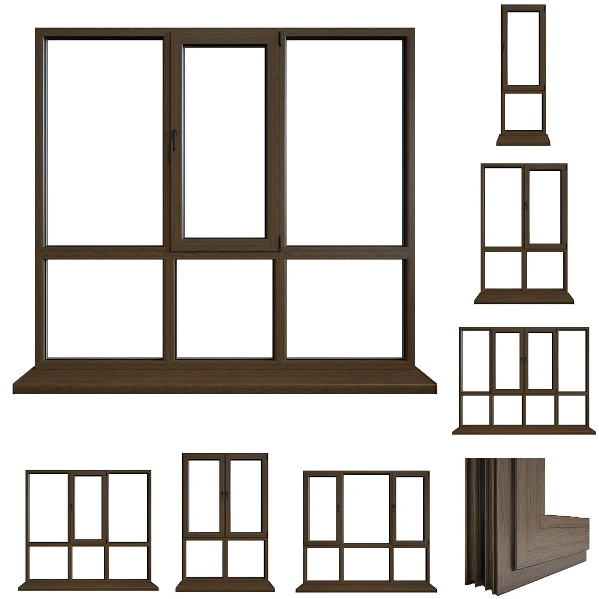 other-models – Aluminium windows 3 3ds Max