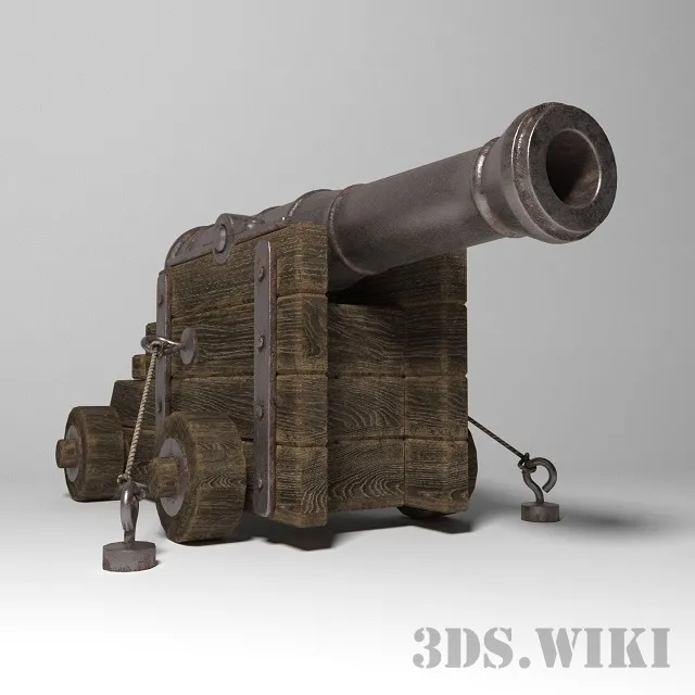 other-models – Antique cannon 3ds Max