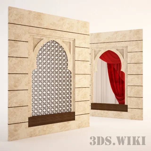 other-models – Arabic style window 3ds Max