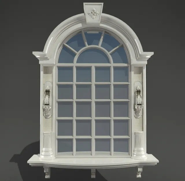 other-models – Arched Classic Window 3ds Max