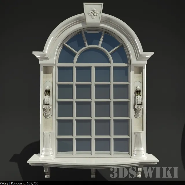 other-models – Arched large classic windows 3ds Max