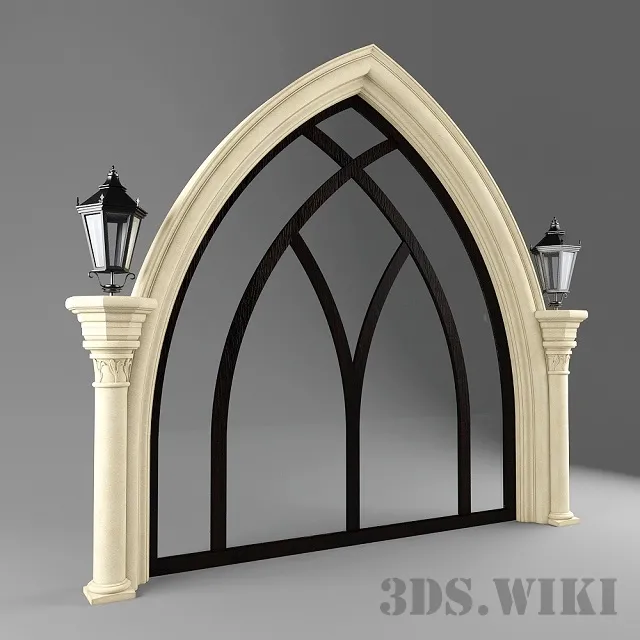 other-models – Arched window 3ds Max