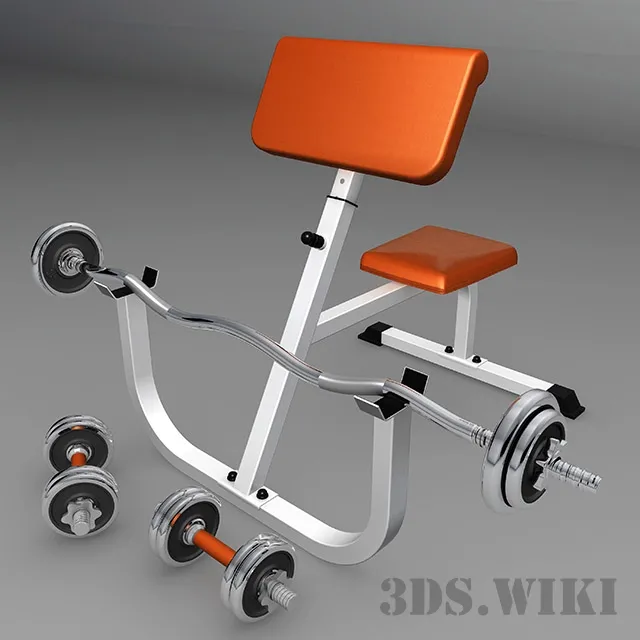 other-models – Bench Biceps Trainer 3ds Max