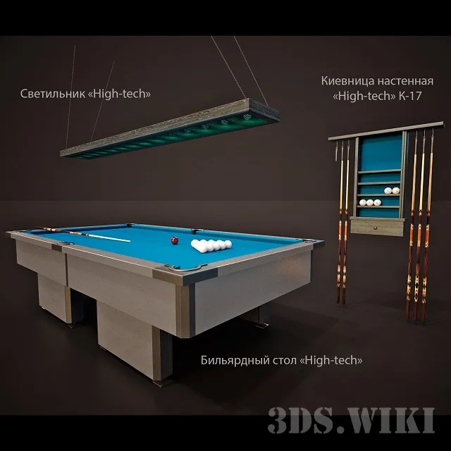 other-models – Billiard collection High-tech factory “START” 3ds Max
