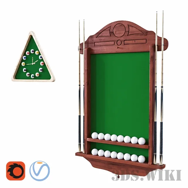 other-models – Billiard set 3ds Max