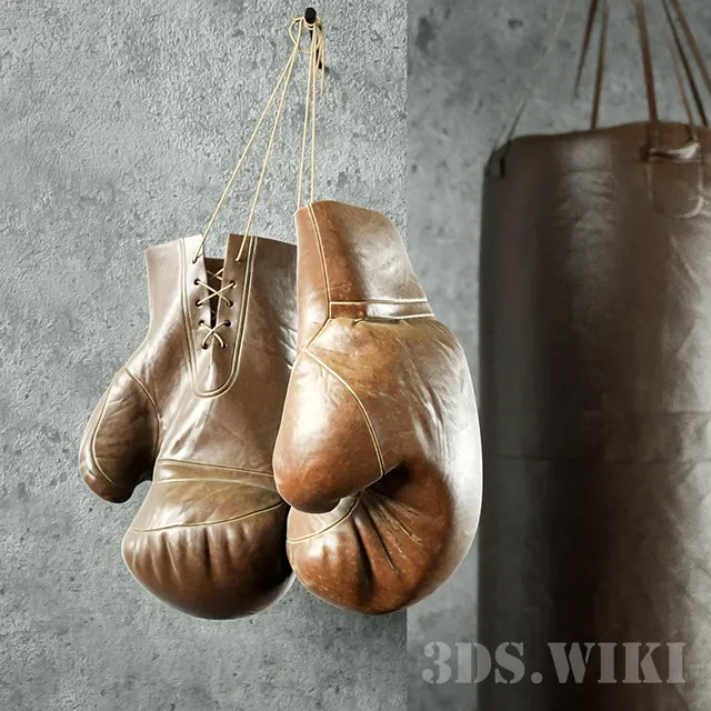 other-models – Boxing gloves and punching bag 3ds Max