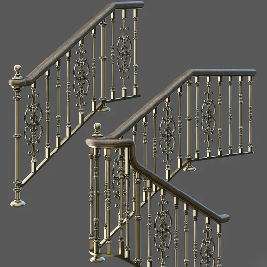 other-models – Classic staircase 5 3ds Max