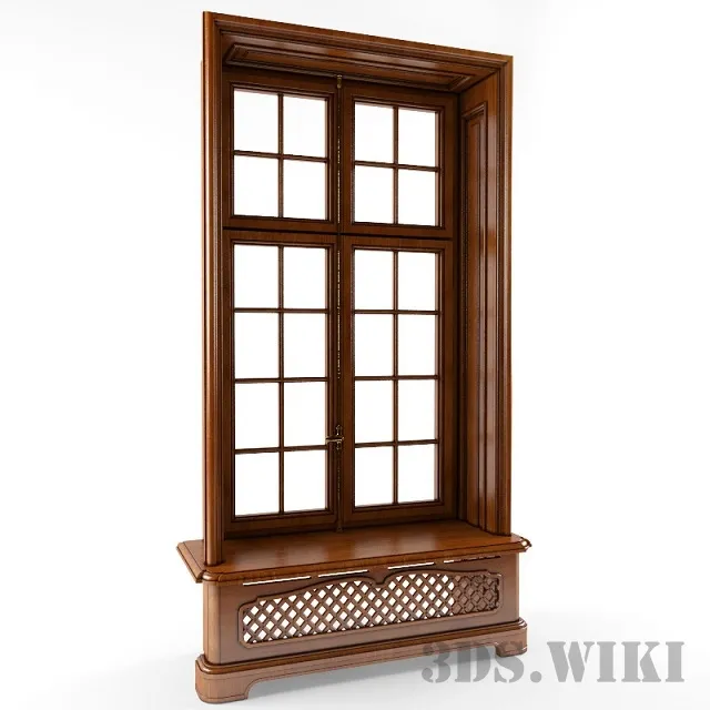 other-models – Classic wooden window 3ds Max