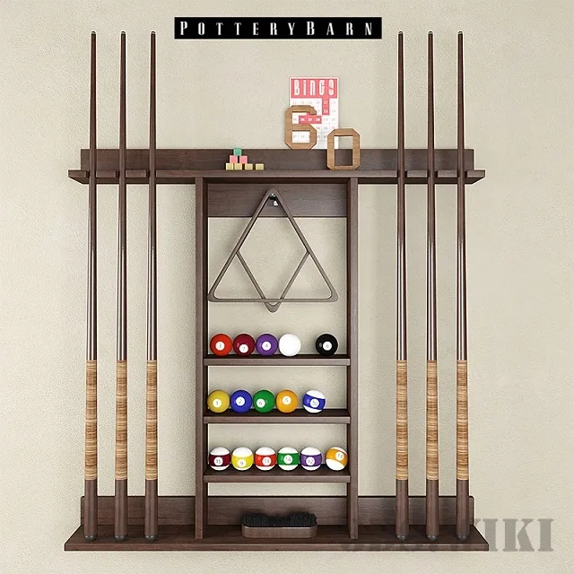 other-models – Cue Stick Storage Rack – Pottery Barn 3ds Max