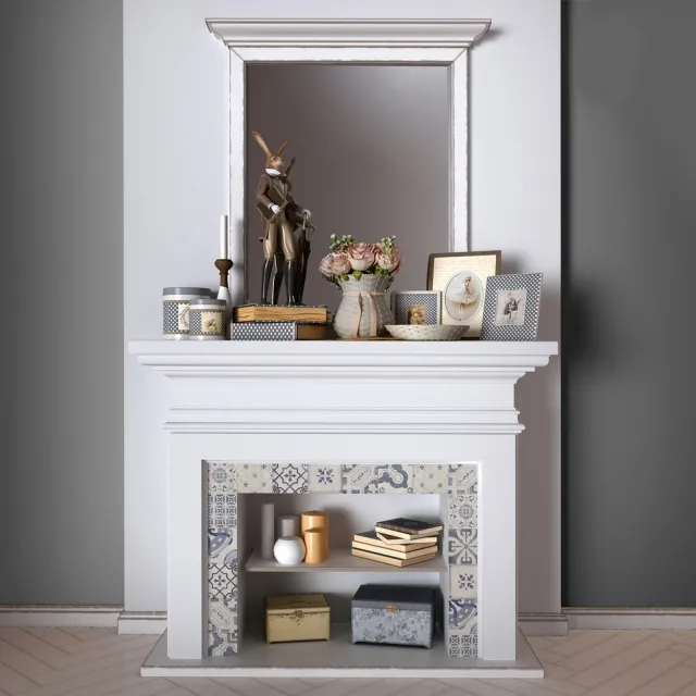 other-models – Decorative fireplace set 3ds Max