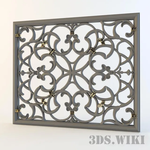 other-models – Decorative grille for radiator 3ds Max