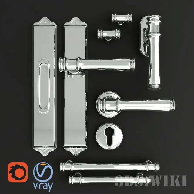 other-models – Door handle Fresia SALICE PAOLO 3ds Max