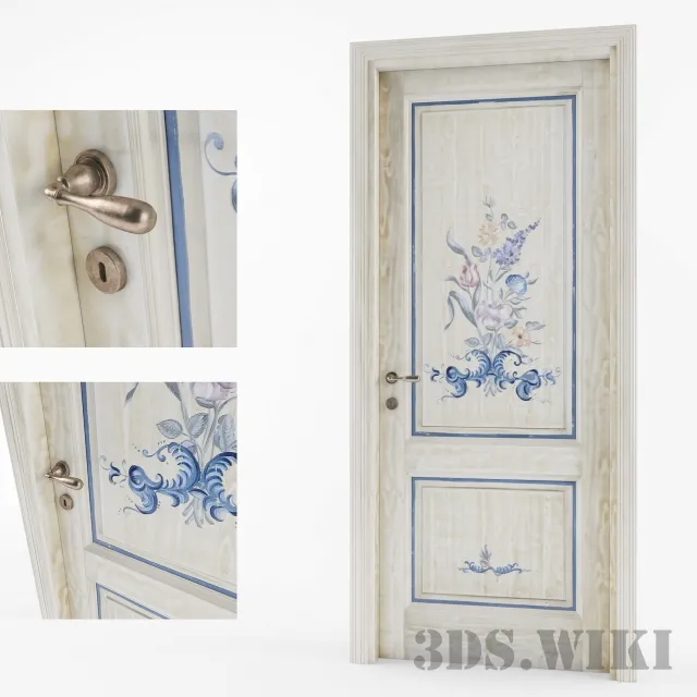 other-models – Door with painting 3ds Max