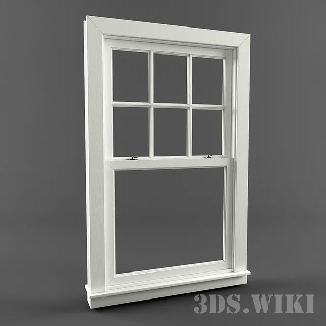 other-models – Double Hung Window 3ds Max