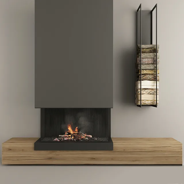 other-models – Fireplace and firewood 3 3ds Max