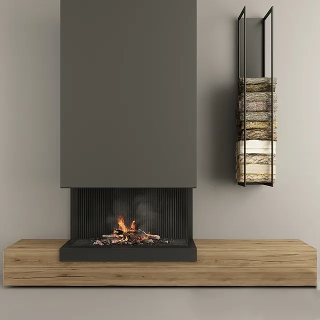 other-models – Fireplace and firewood 3 3ds Max