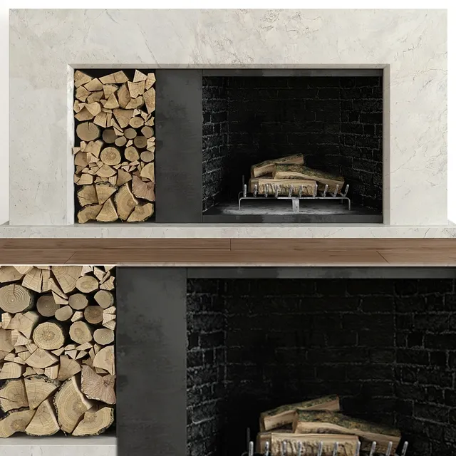 other-models – Fireplace modern 4 3ds Max