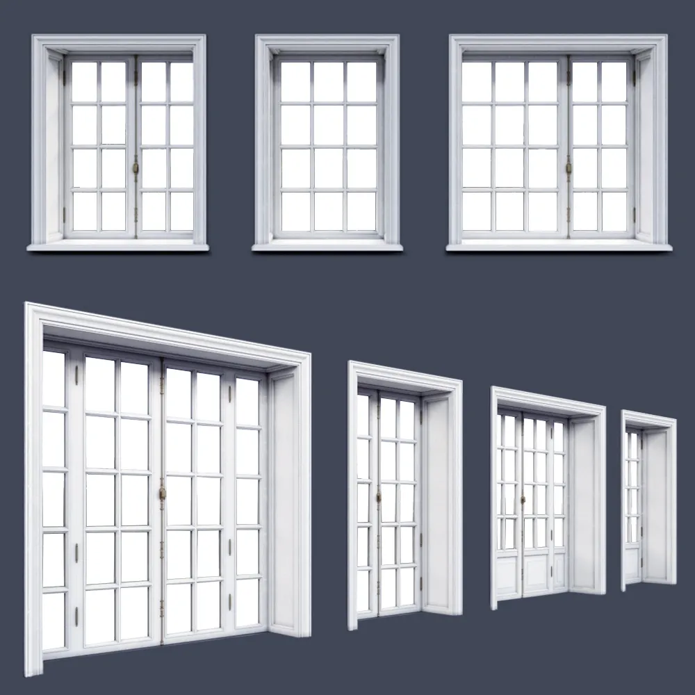 other-models – French windows 5 3ds Max
